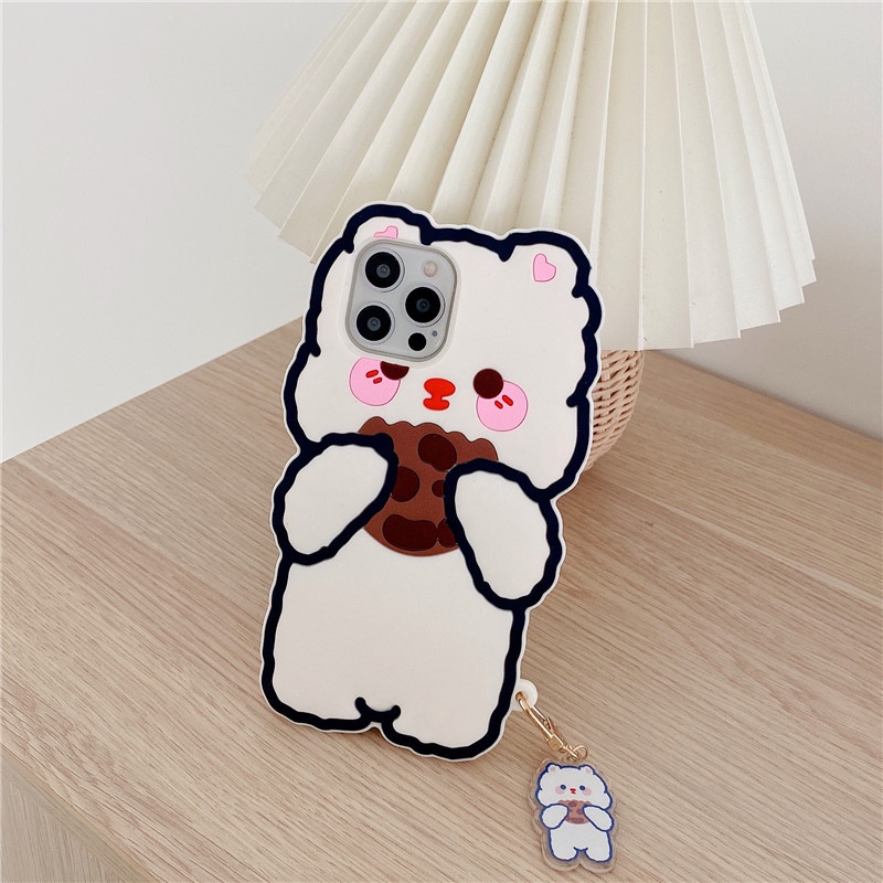 Ốp điện thoại silicon mềm thiết kế hoạt hình đơn giản cho iPhone 11 Pro Max 11Pro 12 12Pro Max X XS XR 7 8 6 7Plus