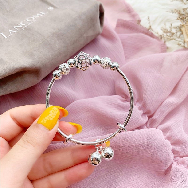 Lắc tay bạc S925 Vòng tay bạc Ý hạt Charm kết hợp phong cách Pandora