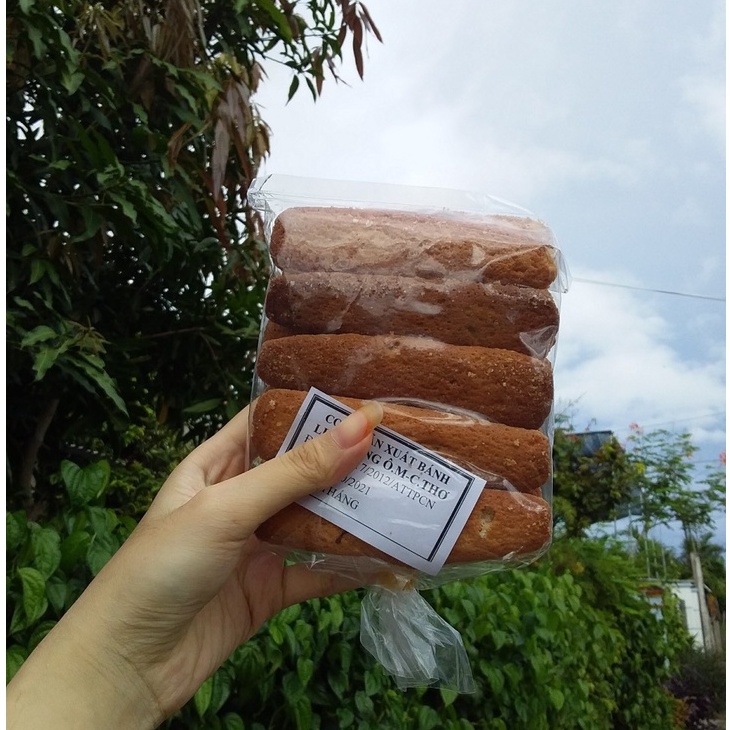 Bánh Sâm Panh  Champagne (Lady Fingers)  cây dài loại không phủ đường bịch 200 gram