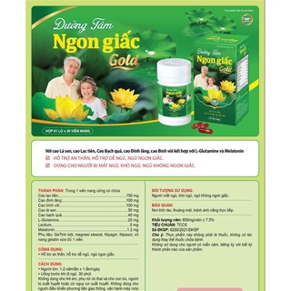[mẫu mới] dưỡng tâm ngủ ngon hộp 30 viên giúp ngủ ngon- không bị trằn trọc giấc ngủ