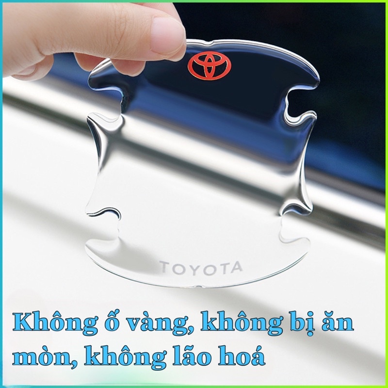 Miếng dán silicon chống xước tay nắm cửa, hõm tay nắm cửa cho ô tô