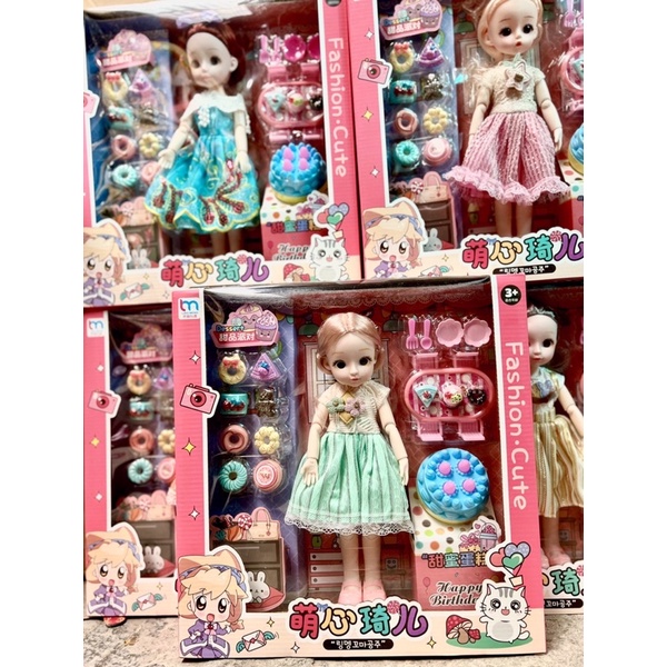 Búp Bê Barbie Xinh Xắn Cho Bé- Bộ búp bê kèm phụ kiện