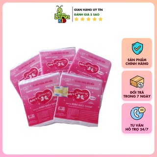 Tấm lót phân su Hiền Trang , miếng lót cho bé sơ sinh thấm hút tốt bịch  3-5 miếng - LARVA KID