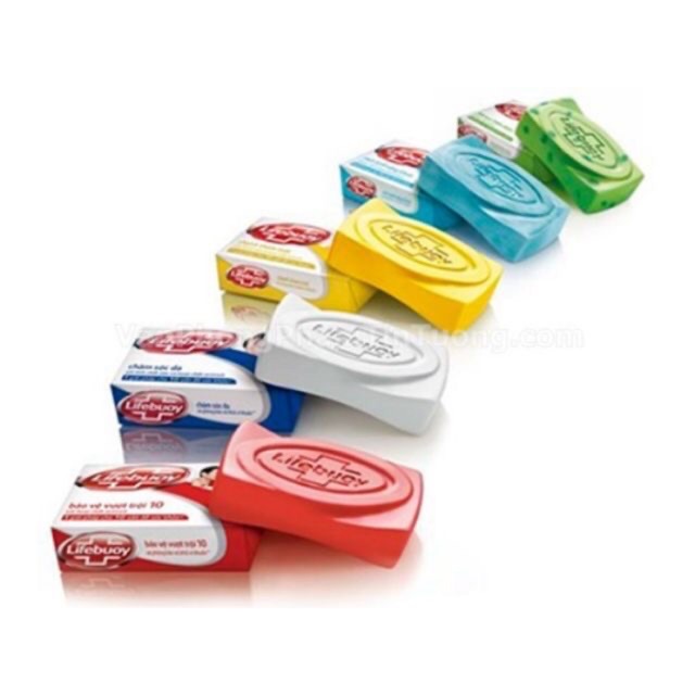 Combo 3 cục Xà Bông Cục Lifebuoy diệt khuẩn Bảo Vệ Vượt Trội tặng khăn