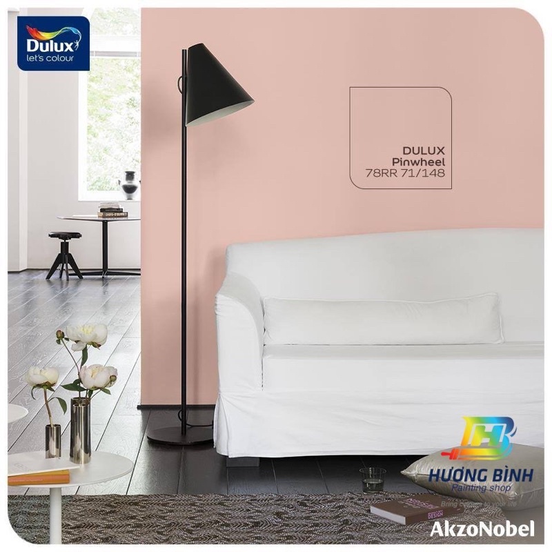 Sơn dulux easy clean tông hồng (lon 1 lít)