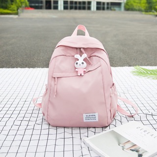 Balo ulzzang 💖 balo chống thấm nước tặng kèm móc thỏ Clever TX29