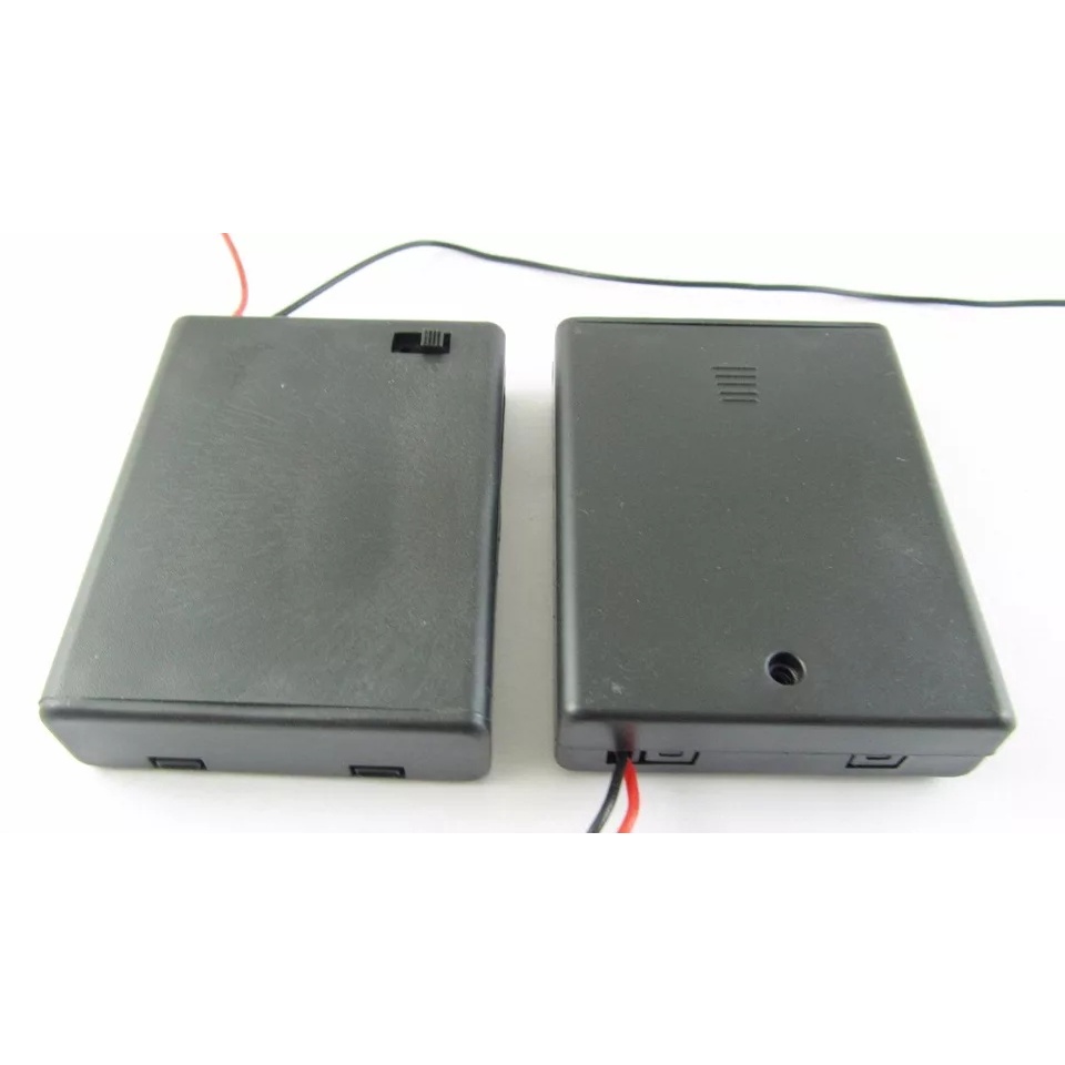 Đế pin AA mắc nối tiếp có dây ra có công tắc 3V 6V