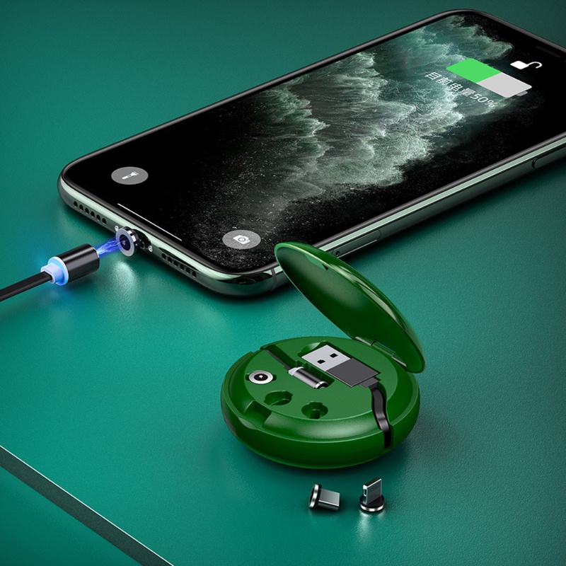 Cáp Sạc Alli Type-C Micro-USB IOS 3 Trong 1 Rút Được Tiện Lợi