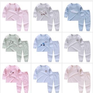 Combo 4 bộ cotton quảng châu dài tay cho bé