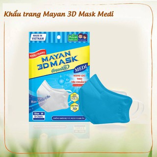 Khẩu Trang Mayan 3D Mask Màng Lọc N95 Người Lớn & Trẻ Em (5 Chiếc/ Màu Ngẫu Nhiên )