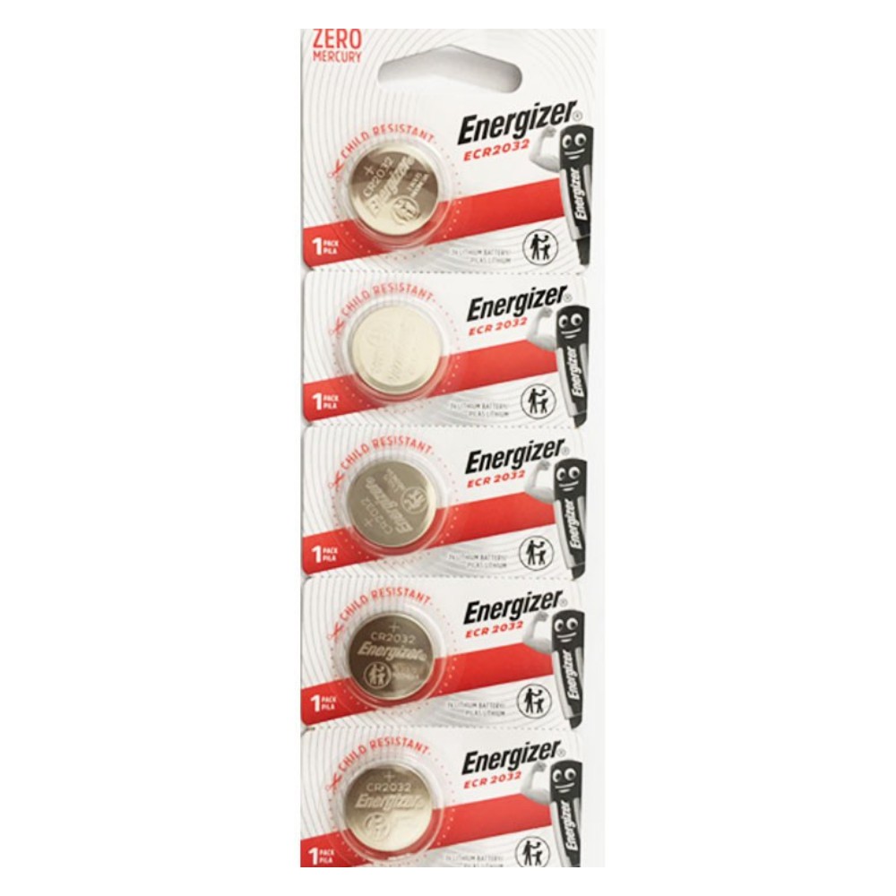 5 Pin CR2032 Energizer Lithium 3V.