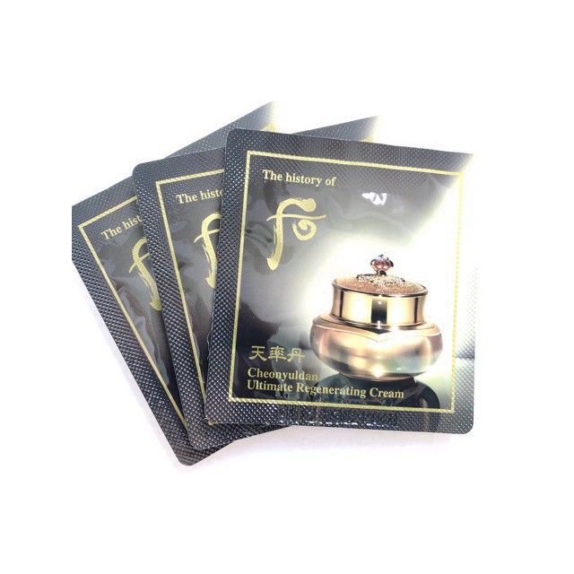 Gói sample kem dưỡng tái sinh chống lão hóa Whoo Cheonyuldan Ultimate Regenerating Cream. | BigBuy360 - bigbuy360.vn
