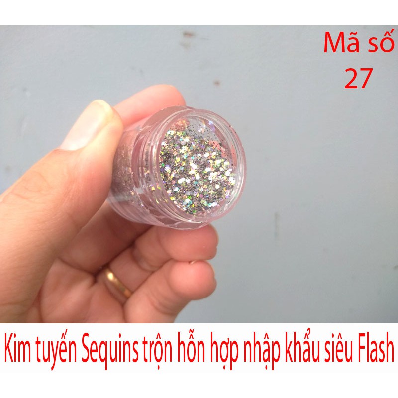 Kim tuyến Sequins siêu sáng mã số 27