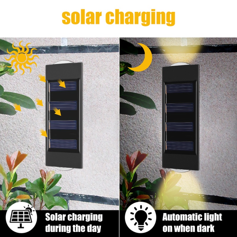 Đèn 2 LED Gắn Tường Ngoài Trời Chống Nước Trang Trí Sân Vườn