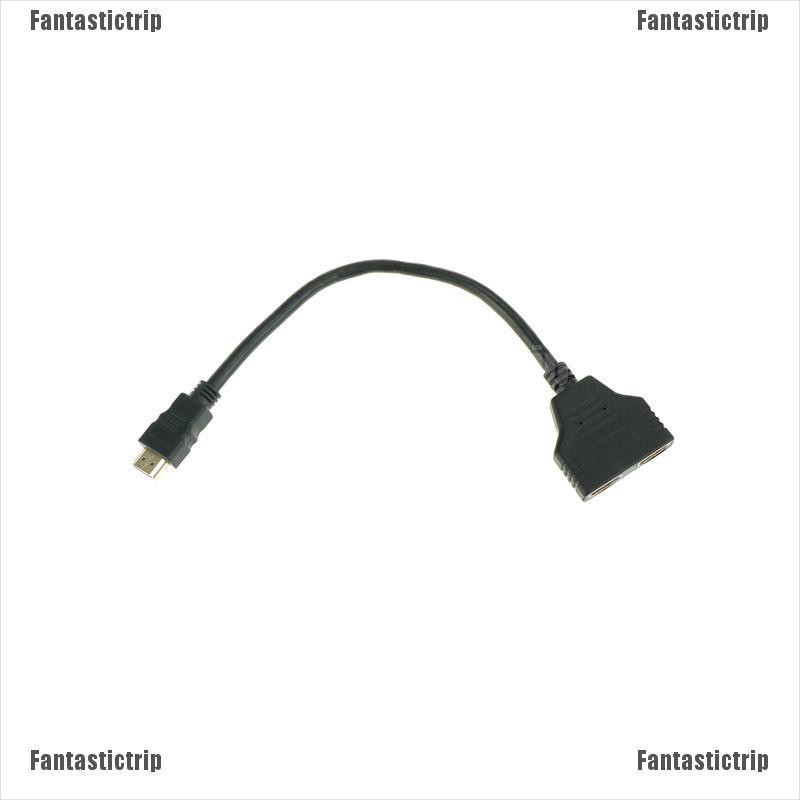 Cáp chia đầu HDMI thành 2 cổng HDMI 1080P kết nối video TV PC