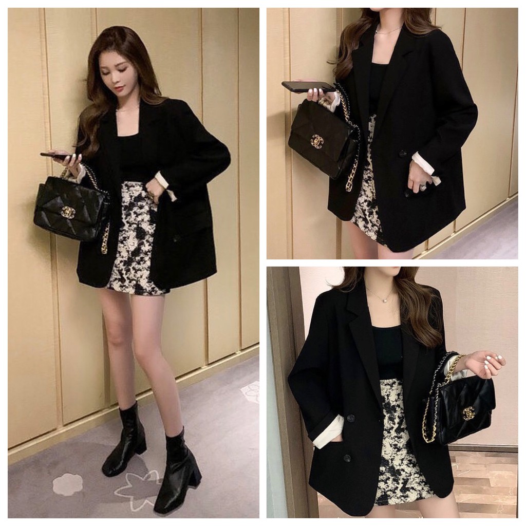  Áo Khoác Blazer Dáng Rộng Thời Trang Xuân Hè 2021 Cho Nữ