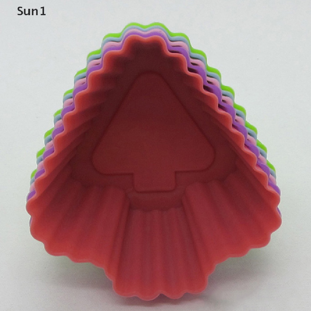 1 Khuôn Làm Bánh Muffin Bằng Silicone Hình Mũi Tên Nhiều Màu Sắc Tiện Dụng