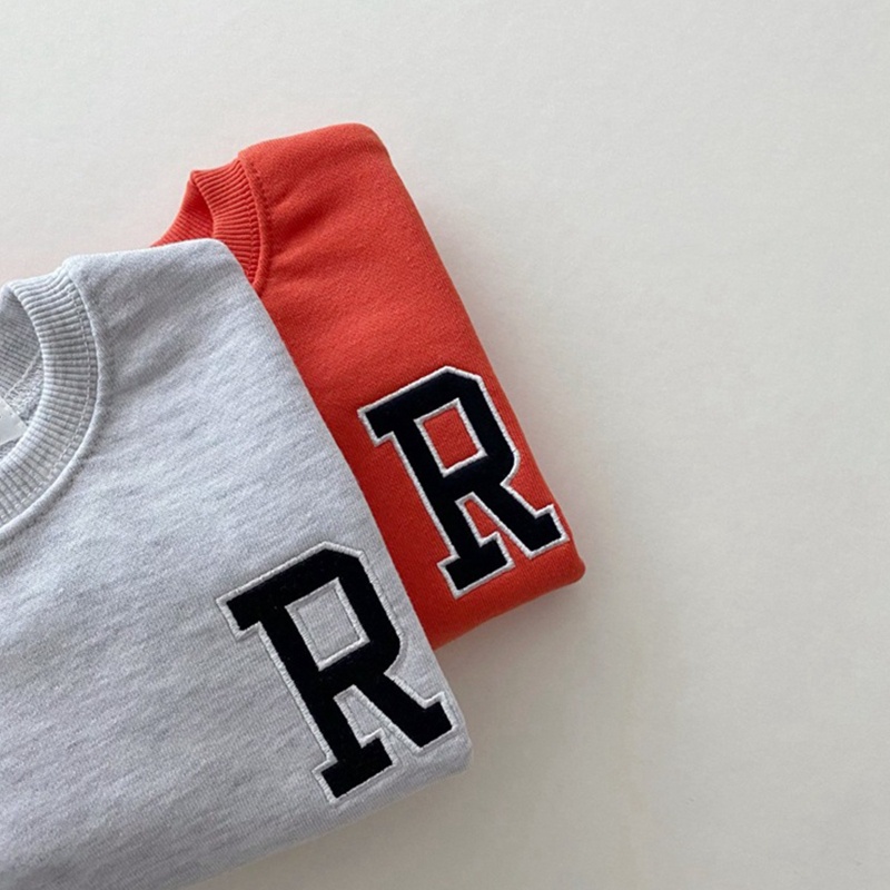 Áo Nỉ Tay Dài In Chữ Dễ Thương Cho Bé