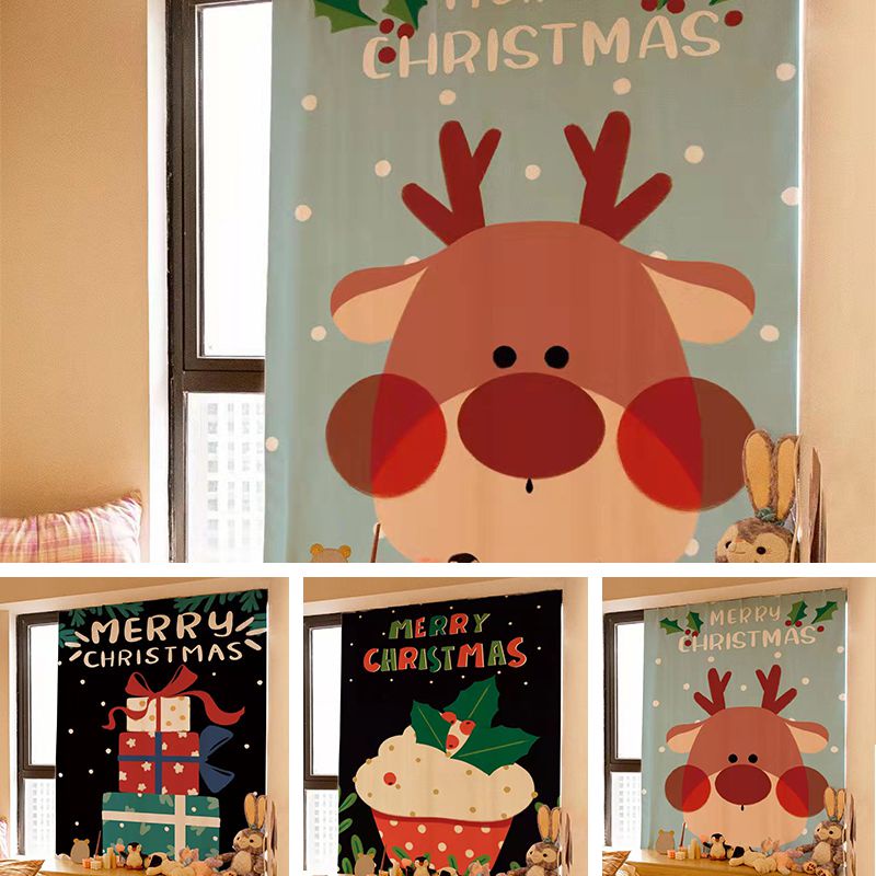 Rèm Cửa Sổ Tự Dính Trang Trí Giáng Sinh Mới