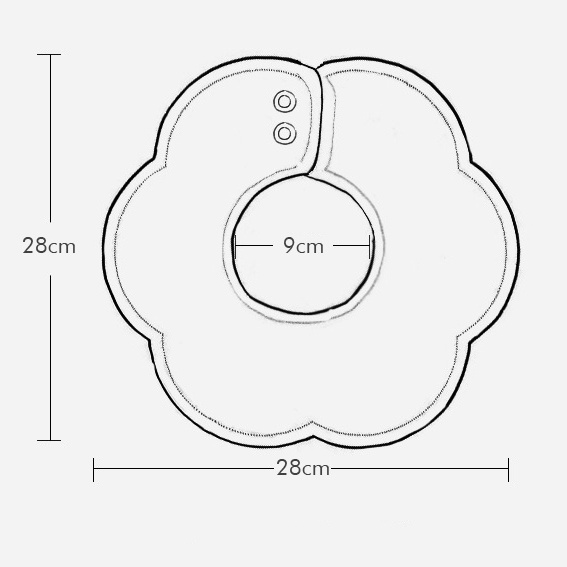1 Yếm Ăn Mềm Mại Xoay 360 Độ Họa Tiết Hoạt Hình Đáng Yêu Cho Bé Sơ Sinh/6 Lớp