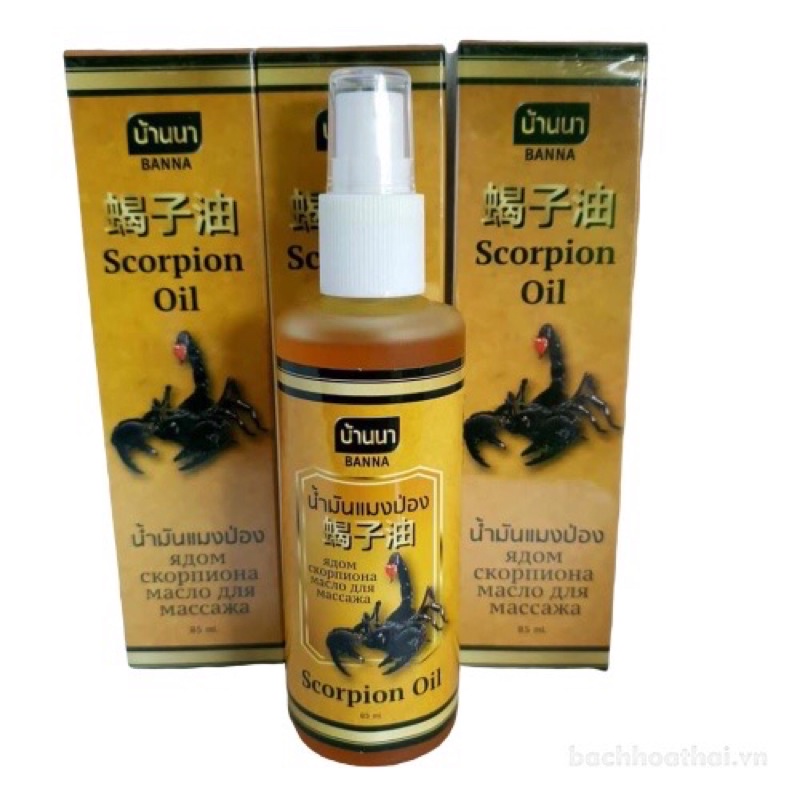 Dầu Xịt Xoa Bóp Rắn - Bò Cạp Thái Lan