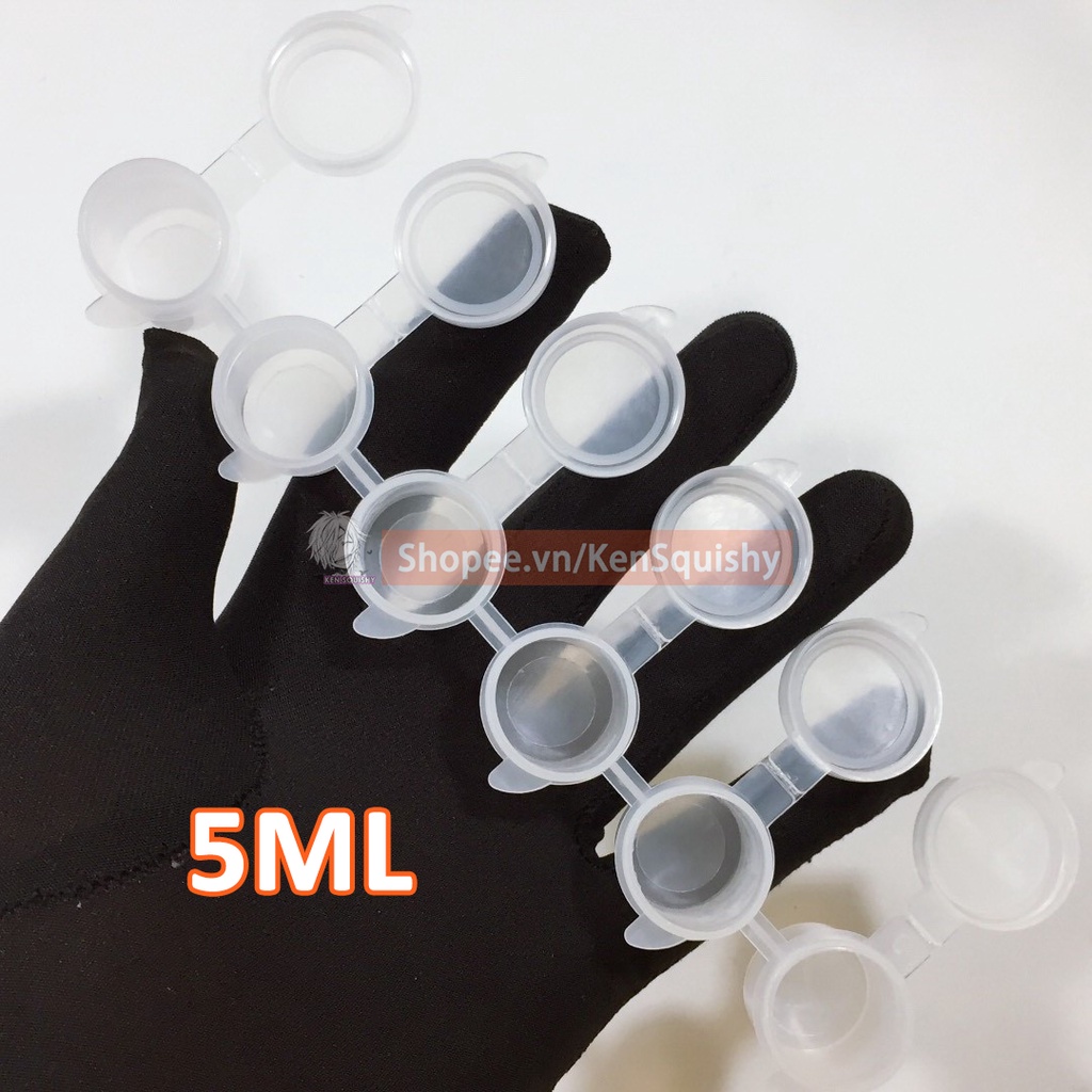 Phôi Khuôn Nhựa Đựng Màu Acrylic Các Cỡ 5ML 3ML