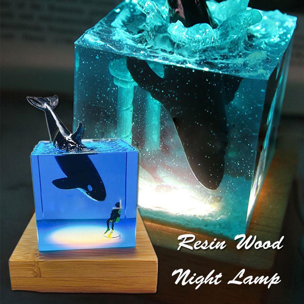 Đèn Ngủ Hình Đại Dương Màu Xanh Dương Mới