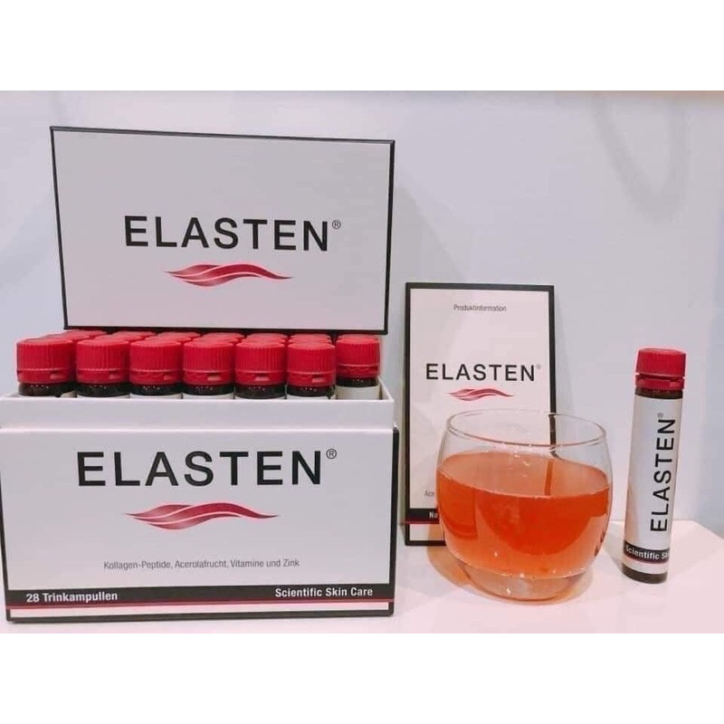 Elasten - Collagen Thuỷ Phân Chống Lão Hóa Đẹp Da - Hộp 28 ống