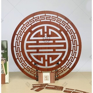 Tấm ốp ban thờ Thọ viền 41cm - MỘC LINH