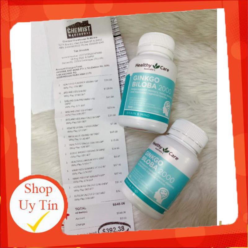 Viên uống Bổ não Ginkgo Biloba 2000