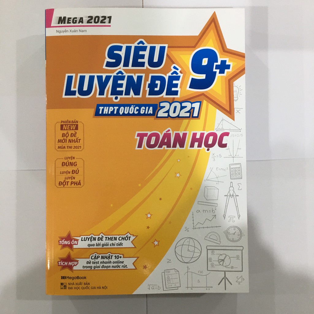 Sách Megabook - Siêu luyện đề 9+ THPT Quốc gia 2021 TOÁN HỌC