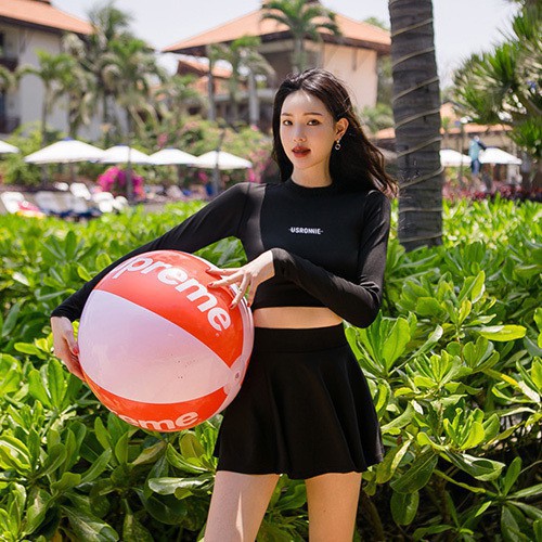 Bikini dài tay chân váy SIÊU XINH hàng cao cấp | BigBuy360 - bigbuy360.vn