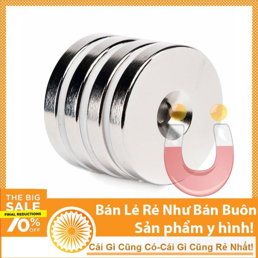 Nam Châm Đất Hiếm Tròn Có Lỗ