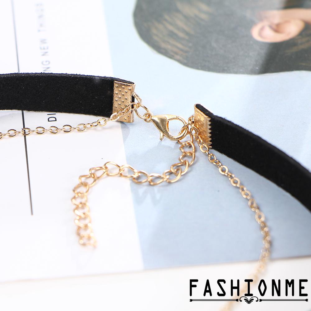 Vòng cổ choker mạ vàng thời trang