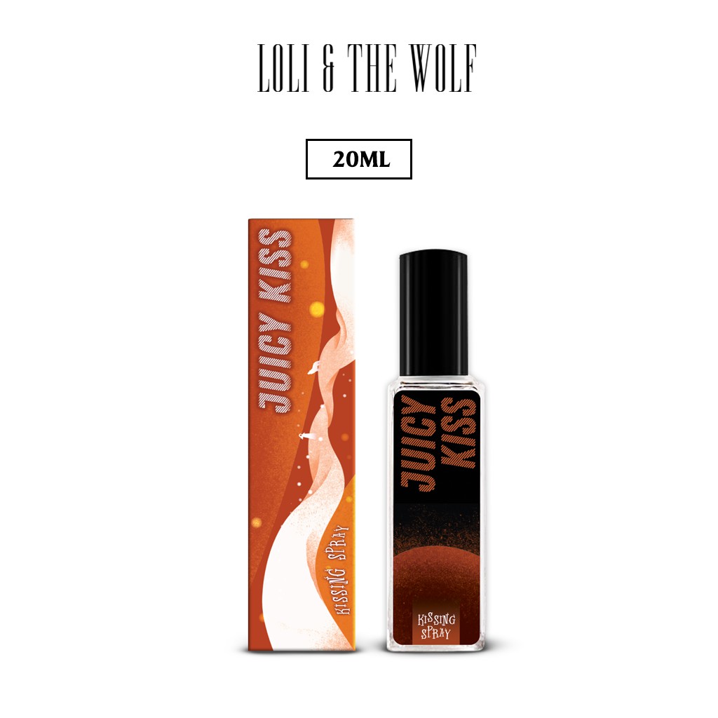 Xịt thơm miệng Kissing Spray hương Juicy Kiss vị Đào nhỏ gọn bỏ túi chai xịt thuỷ tinh 20ml - LOLI & THE WOLF