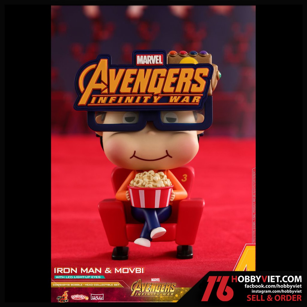 Đồ chơi mô hình sưu tập đầu lúc lắc Hot Toys Cosbaby Bobble Movbi Avengers Infinity War (xé lẽ Movbi Boy)