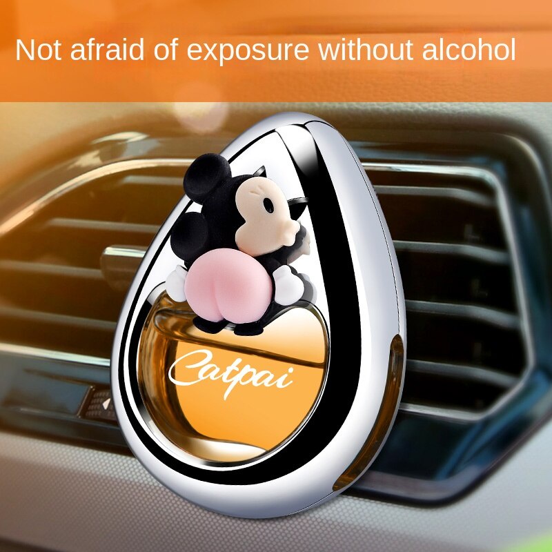 Phụ Kiện Khuếch Tán Nước Hoa Gắn Điều Hòa Xe Hơi Kiểu Hoạt Hình Dễ Thương