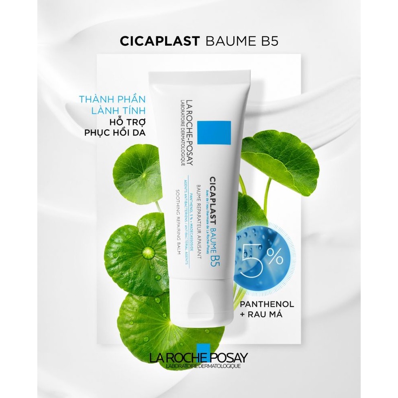Kem dưỡng giúp làm dịu, làm mượt, làm mát &amp; phục hồi da phù hợp cho trẻ em La Roche-Posay Cicaplast Baume B5 40ml