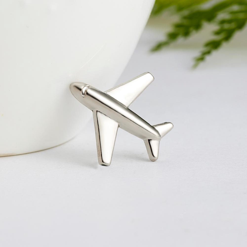 Rinhoo Ghim Cài Áo Hình Kéo Máy Bay Kính Râm Hợp Kim Đơn Giản Cho Nam