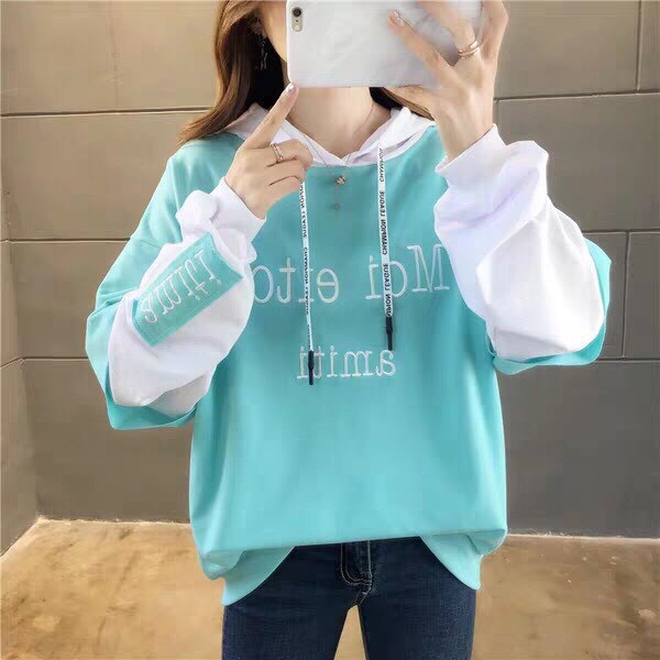 Áo khoác hoodie nữ 🚚 FREESHIP 🚚áo khoác nữ from rộng nữ in chữ SMITI siêu dễ thương mẫu mới 2020