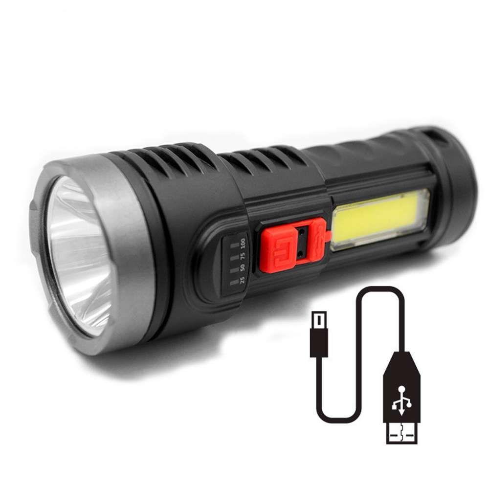 Đèn Pin LED COB Cầm Tay Có Thể Sạc Lại Dùng Ngoài Trời