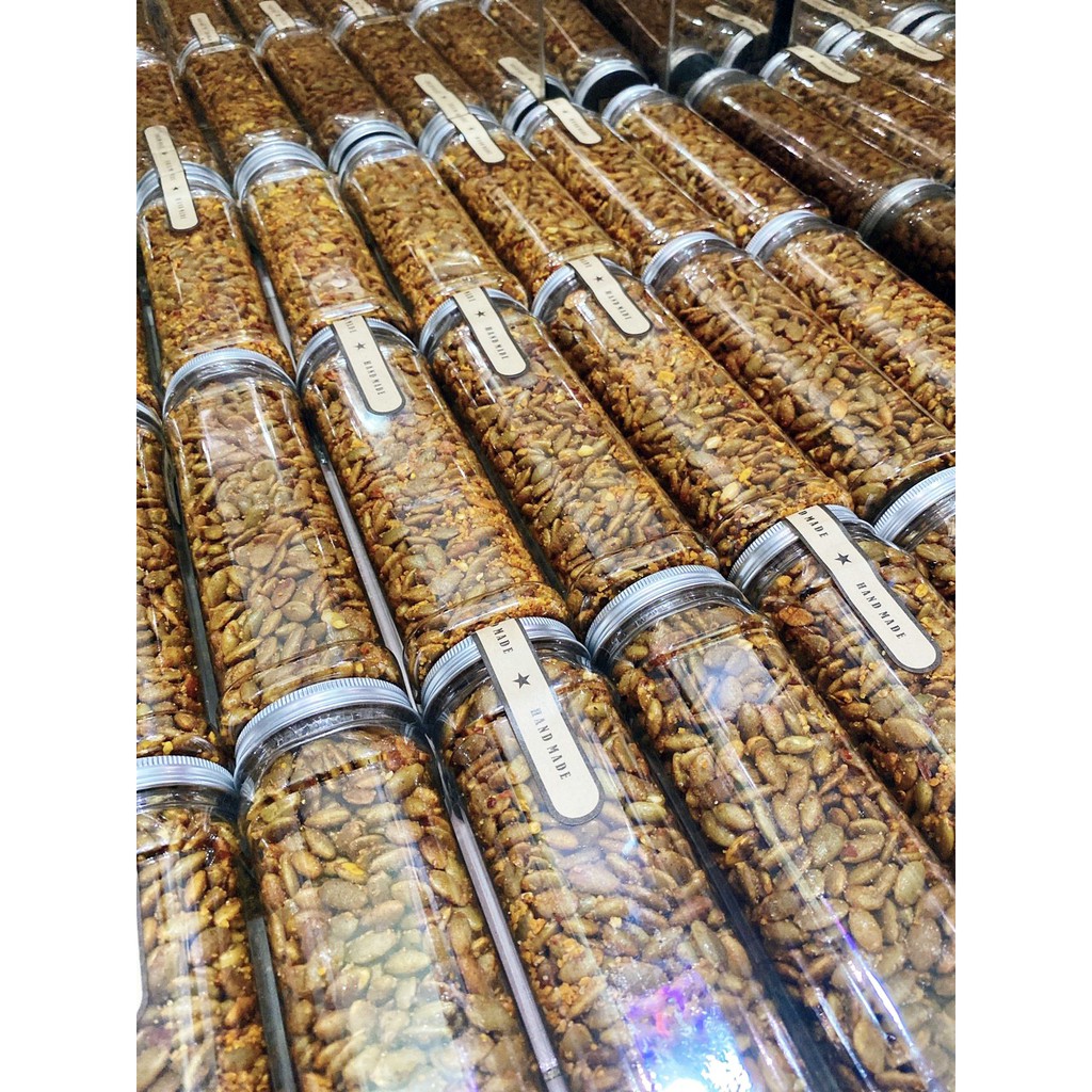 Hủ 250gr Hạt bí đỏ rang bơ tỏi thơm ngon hấp dẫn