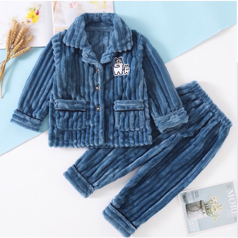 Bộ ngủ cho bé bằng lông cừu siêu mịn và dày dặn