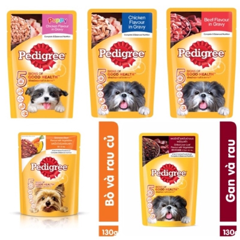 Sốt thưởng cho chó pedigree túi 80g
