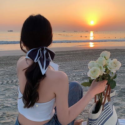 Dây Buộc Tóc Đuôi Ngựa Bằng Lụa Kiểu Thắt Nơ Thời Trang Mới 2022