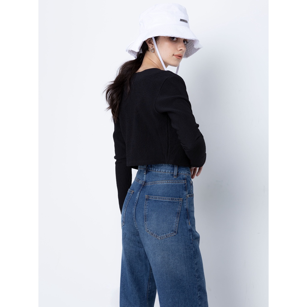 Set Nữ Áo Cardigan Crop Mini , Chất Thun Gân Co Giãn , WSD000132,SOMEHOW