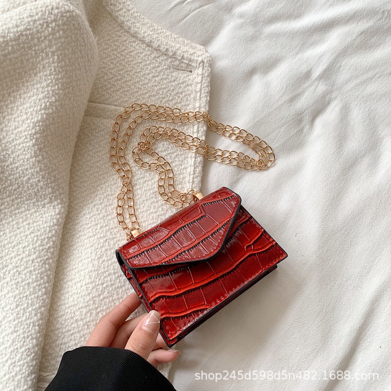 Túi Đeo Vai Hình Vuông Cỡ Nhỏ Họa Tiết Vân Đá Kiểu Âu Mỹ retro Thời Trang Mùa Xuân Cho Nữ 2022