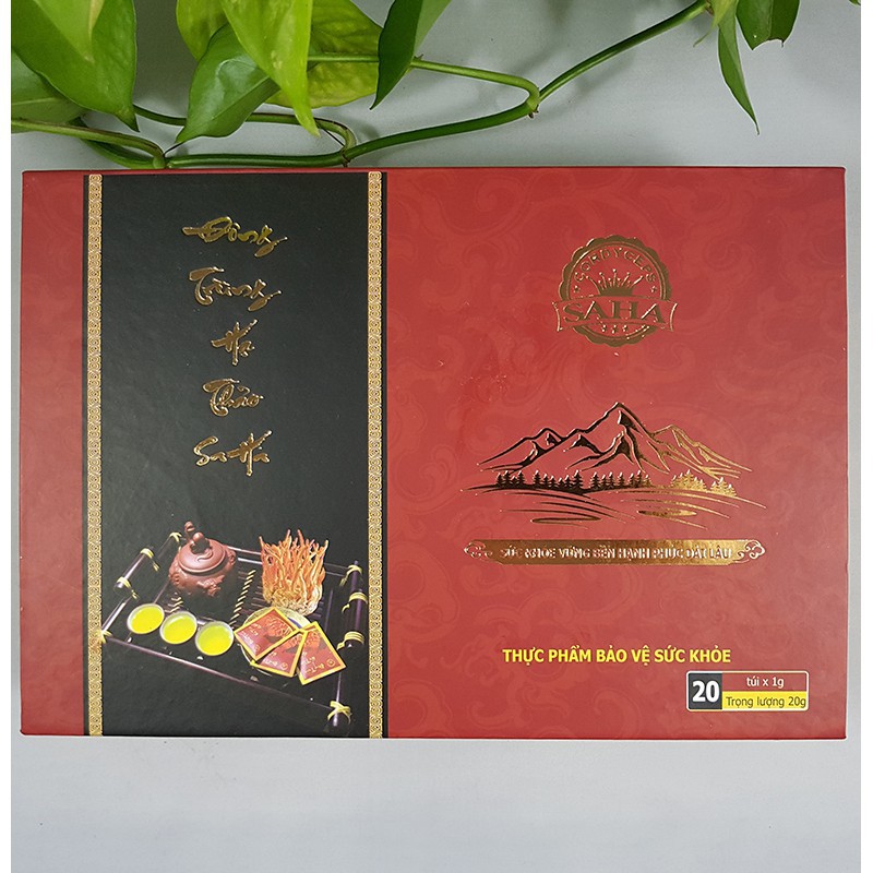 ĐÔNG TRÙNG HẠ THẢO SAHA SỢI KHÔ 20G (HỘP GIẤY)