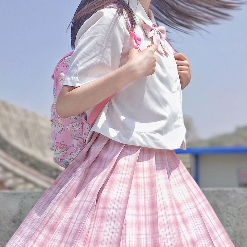 Chân Váy JK Ngắn Xếp Ly Kẻ Sọc Caro Xinh Xắn Cho Bạn Gái