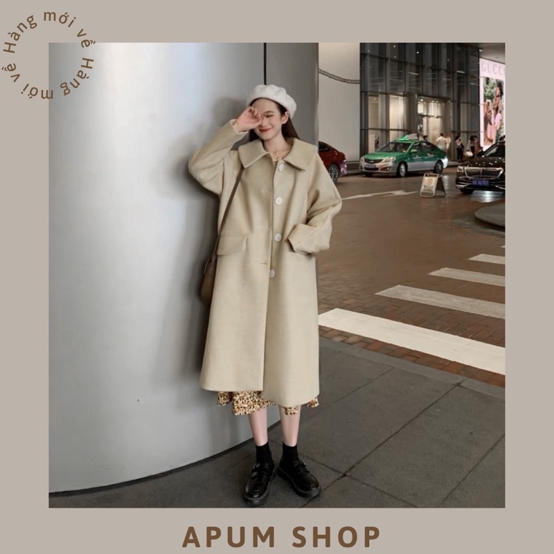 Áo dạ dáng dài, áo khoác dạ dày form Hàn Quốc | BigBuy360 - bigbuy360.vn